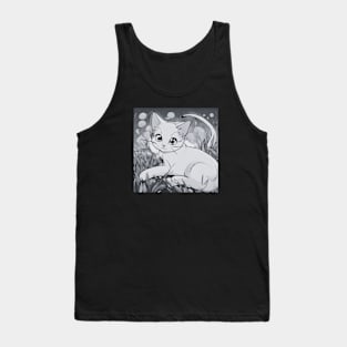 B&W Cat Tank Top